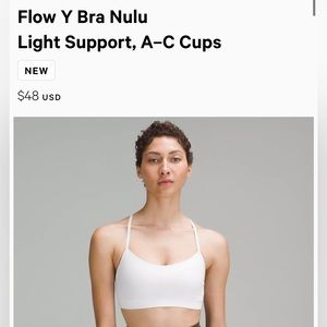 Lululemon Flow Y Bra Nulu Light Support, 6